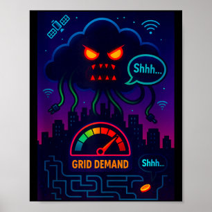 Funny Crypto Energy Environmental Satire Gift Tank Poster