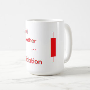 Funny Crypto "I Survived Liquidation" Clock Coffee Mug