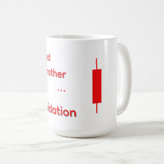 Funny Crypto "I Survived Liquidation" Clock Coffee Mug