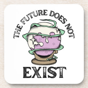 Funny Crystal Ball Fortune Teller Quote Coaster