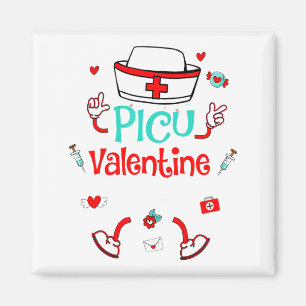 Funny Cu Valentines Day Nurse Crew Family Group  Magnet