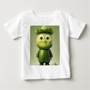 Funny cucumber character baby T-Shirt