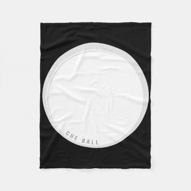 Funny Cue Ll Billiards Main Ll  Fleece Blanket (Front)