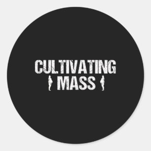 Funny Cultivating M Bodybuilding Lifting Workout  Classic Round Sticker