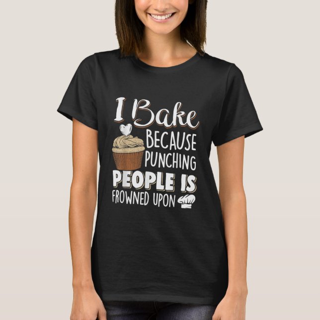 funny cupcake bakers word art T-Shirt  (Front)