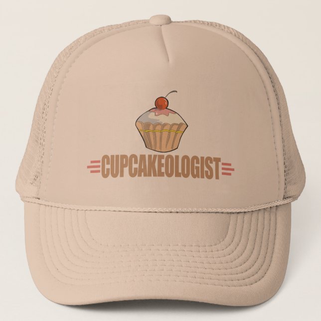 Funny Cupcake Trucker Hat (Front)