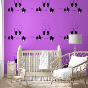 Funny Curiosity Eyes Custom Colour Purple Wallpaper