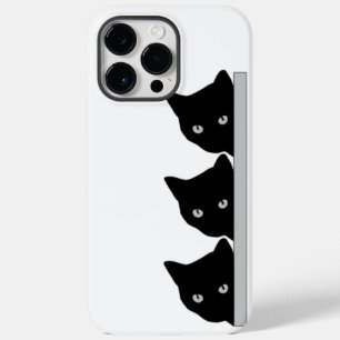 Funny Curious Cats Silhouette  Case-Mate iPhone 14 Pro Max Case
