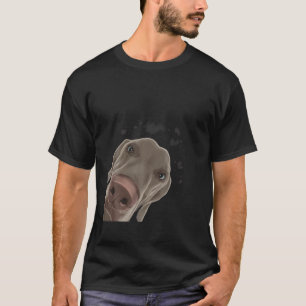 Funny Curious Dog Weimaraner T-Shirt