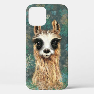 Funny Curious Llama iPhone Case