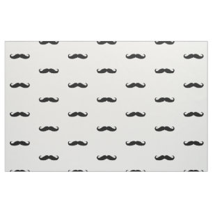 Funny Curled Black Moustache Fabric