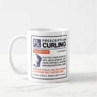 Funny Curling Mug Prescription Design