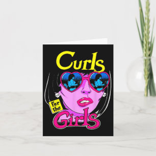 Funny Curls For Girls Gym Weightlifting Bodybuildi Card