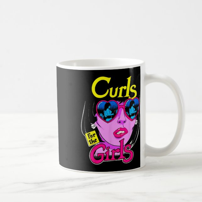 Funny Curls For Girls Gym Weightlifting Bodybuildi Coffee Mug (Right)