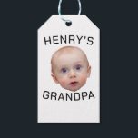 Funny Custom Baby Face  Gift Tags<br><div class="desc">Custom Baby Face , Replace the face of this baby with your favourite photo (make sure to crop as much to the face as possible and use an app to remove the background) and personalise this funny face with your kid, husband, or boyfriend on it! Also a fun and unique...</div>