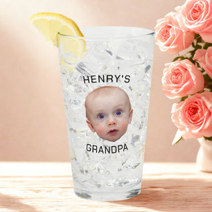 Funny Custom Baby Face Glass