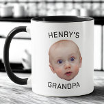 Funny Custom Baby Face  Mug<br><div class="desc">Custom Baby Face Coffee Mug, Replace the face of this baby with your favourite photo (make sure to crop as much to the face as possible and use an app to remove the background) and personalise this funny mug with your kid, husband, or boyfriend on it! Also a fun and...</div>