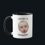 Funny Custom Baby Face  Mug<br><div class="desc">Custom Baby Face Coffee Mug, Replace the face of this baby with your favourite photo (make sure to crop as much to the face as possible and use an app to remove the background) and personalise this funny mug with your kid, husband, or boyfriend on it! Also a fun and...</div>