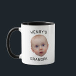 Funny Custom Baby Face  Mug<br><div class="desc">Custom Baby Face Coffee Mug, Replace the face of this baby with your favourite photo (make sure to crop as much to the face as possible and use an app to remove the background) and personalise this funny mug with your kid, husband, or boyfriend on it! Also a fun and...</div>