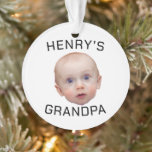 Funny Custom Baby Face  Ornament<br><div class="desc">Custom Baby Face , Replace the face of this baby with your favourite photo (make sure to crop as much to the face as possible and use an app to remove the background) and personalise this funny face with your kid, husband, or boyfriend on it! Also a fun and unique...</div>