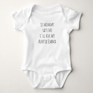 Funny Custom Baby Shower Auntie Niece Bodysuit