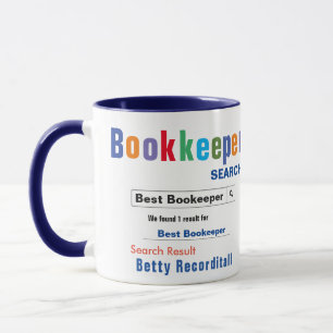 Funny Custom Best Bookkeeper Mug