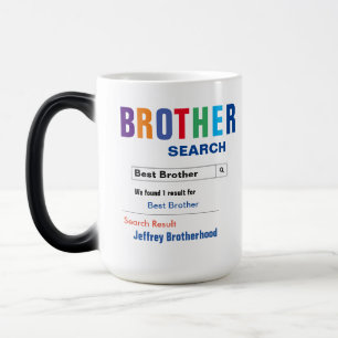 Funny Custom Best Brother Gift Magic Mug