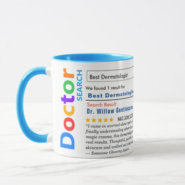 Funny Custom Best Dermatologist Specialist Mug (Left)
