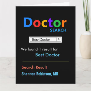 Funny Custom Best Doctor Card