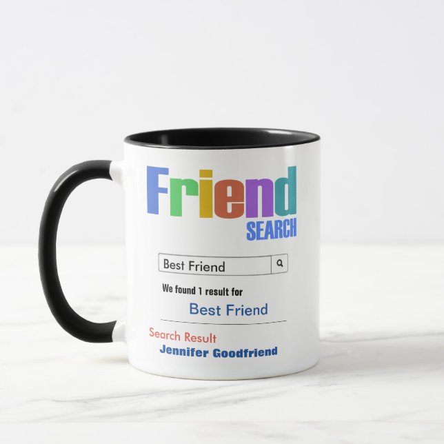 Funny Custom Best Friend Gift Mug (Left)