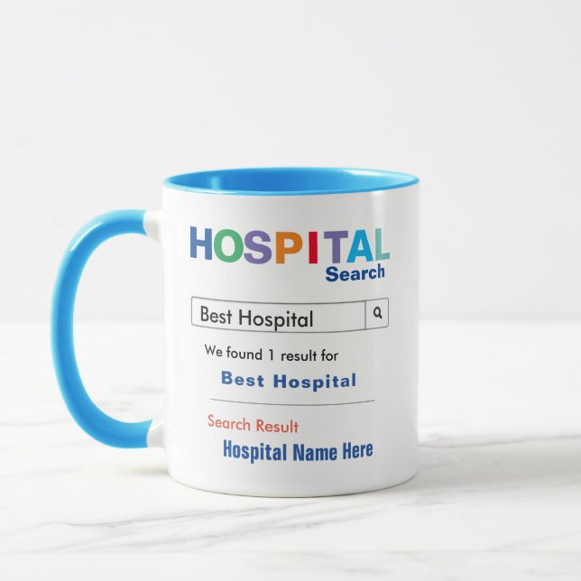 Funny Custom Best Hospital Gift Mug (Left)