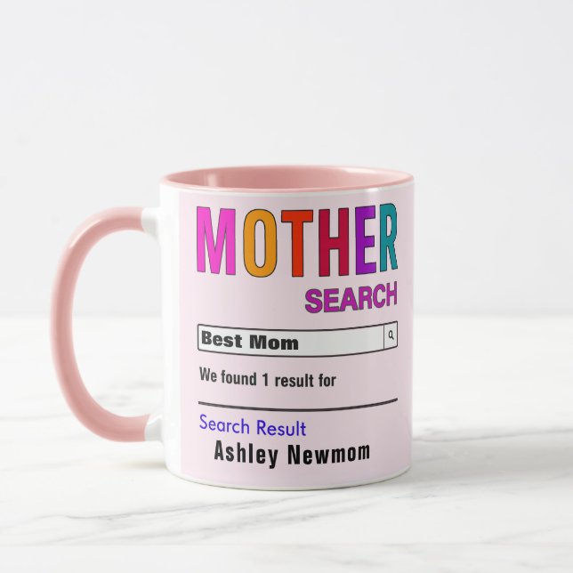 Funny Custom Best Mum Gift Mug (Left)