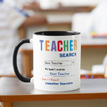 Funny Custom Best Teacher Gift Mug<br><div class="desc">Customise this funny custom best teacher gift mug to make a gift they will love. Great gift for teachers and professors.</div>