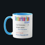Funny Custom Best Veterinarian Gift Mug<br><div class="desc">Customise this funny custom best veterinarian gift mug to make a gift they will love. Great gift for doctors. RX Mugs - Just what the Dr ordered!</div>