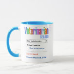 Funny Custom Best Veterinarian Gift Mug<br><div class="desc">Customise this funny custom best veterinarian gift mug to make a gift they will love. Great gift for doctors. RX Mugs - Just what the Dr ordered!</div>