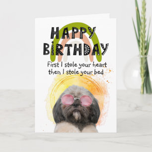Funny custom birthday card from your dog