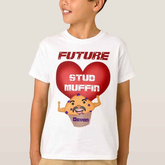 Funny Custom Boy Valentine's Day T-Shirt (Front)