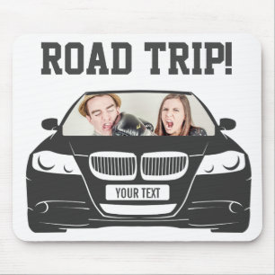 Funny Custom Car Photo Road Trip Mouse Pad