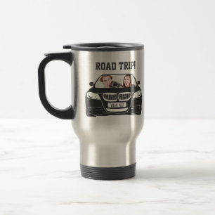 Funny Custom Car Photo Road Trip Travel Mug