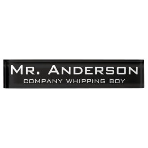 Funny Custom Desk Nameplate