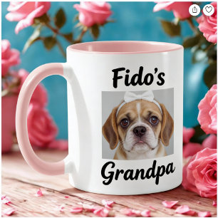 Funny Custom Dog Face Photo Mug