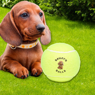 Funny Custom Dog Photo Tennis Balls