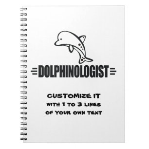 Funny Custom Dolphins Notebook