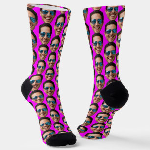 Funny Custom Face Photo Crew Socks