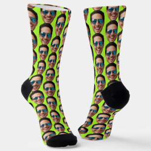 Funny Custom Face Photo Crew Socks
