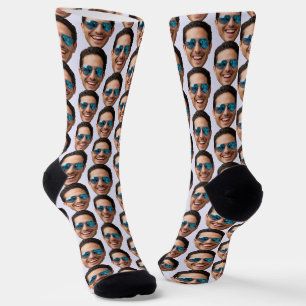 Funny Custom Face Photo Crew Socks