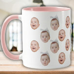 Funny Custom Face Photo Cute Baby Face  Mug<br><div class="desc">Funny Custom Face Photo Baby, Replace the face with your favourite photo (make sure to crop as much to the face as possible and use an app to remove the background) and personalise this funny mug with your kid, husband, pet or boyfriend on it! Also a fun and unique surprise...</div>