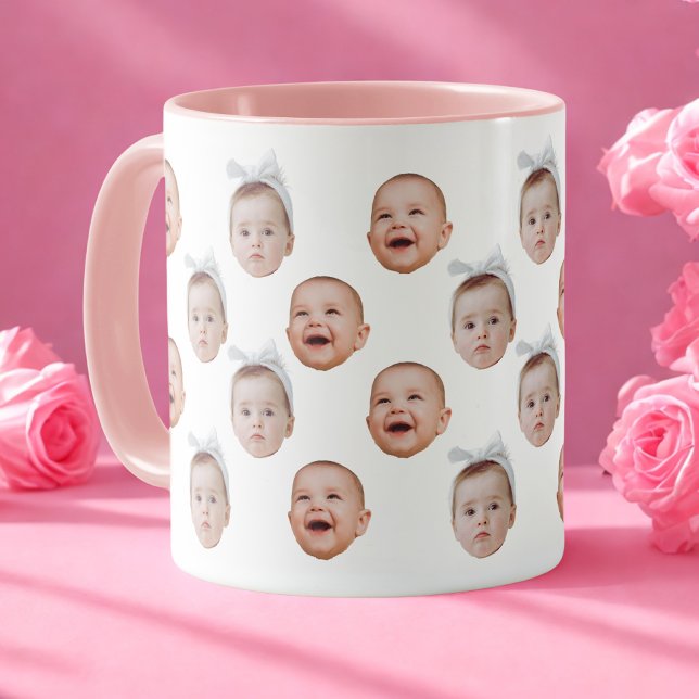 Funny Custom Face Photo Cute Baby Face  Mug (Creator Uploaded)