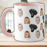 Funny Custom Face Photo Family Face 3 Photos Mug<br><div class="desc">Funny Custom Face Photo Family Face 3 Photos, Replace the face with your favourite photo (make sure to crop as much to the face as possible and use an app to remove the background) and personalise this funny mug with your kid, husband, pet or boyfriend on it! Also a fun...</div>