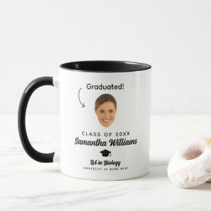 Funny Custom Face Photo Graduation Mug
